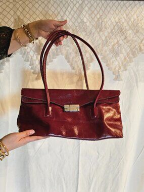 Burgundy Prune Sholder Bag